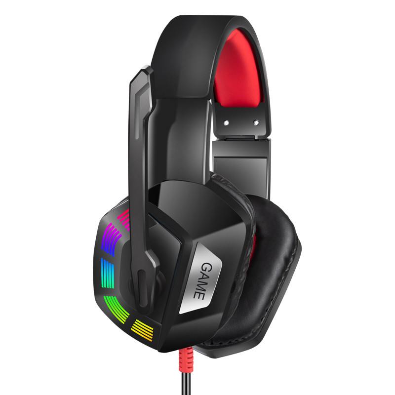 Andowl® LED Ενσύρματα Gaming Ακουστικά Κεφαλής με USB, 2 Jacks & Μικρόφωνο - On-ear Wired Headset - Headphones